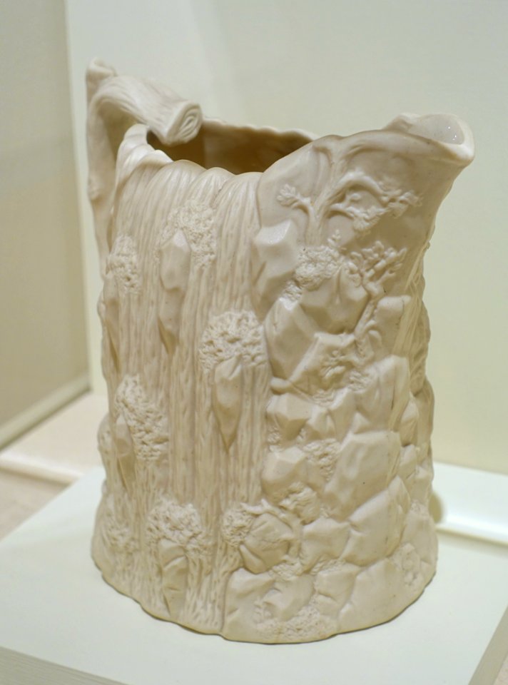 Niagara Falls pitcher, United States Pottery Company, c. 1855, porcelain - Portland Museum of Art - Portland, Maine - DSC04216