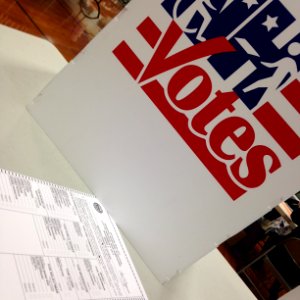 NH Votes Logo with ballot photo