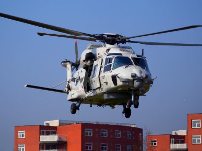 NH90 NFH (NATO Frigate Helicopter) AgustaWestland of the Royal Netherlands Navy (RNLN) at Hoofddorp, foto06