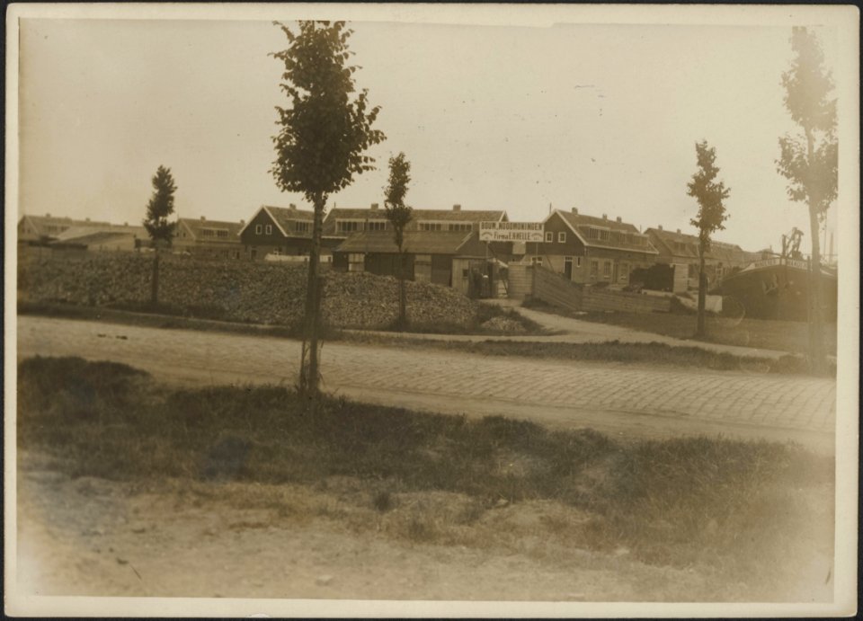 Nieuwbouw woningen Noorderwoningen, Firma E.H. Helle Helle, E.H., Raamstraat , Bestanddeelnr 158-2087