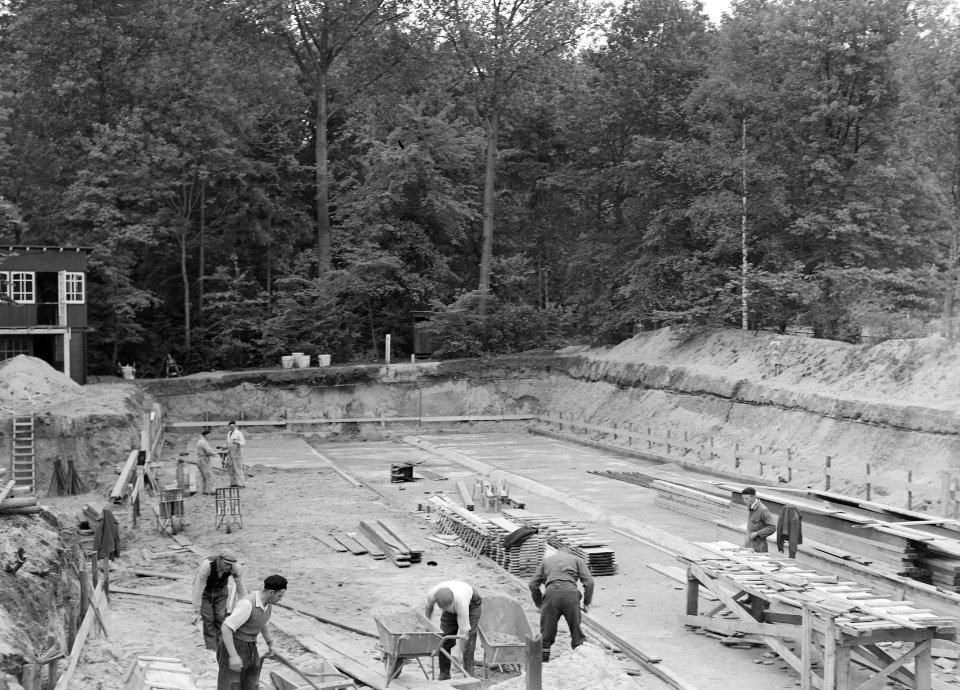 Nieuwbouw vleugel hoofdkantoor Arnhem Fundering, Bestanddeelnr 192-0917