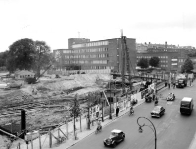 Nieuwe brug Klinkerstraat in aanbouw, Bestanddeelnr 907-2205
