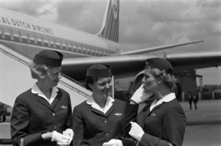 Nieuwe haarmode KLM stewardessen, Bestanddeelnr 911-3375