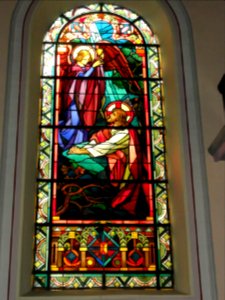 Niderviller (Moselle) église vitrail 08