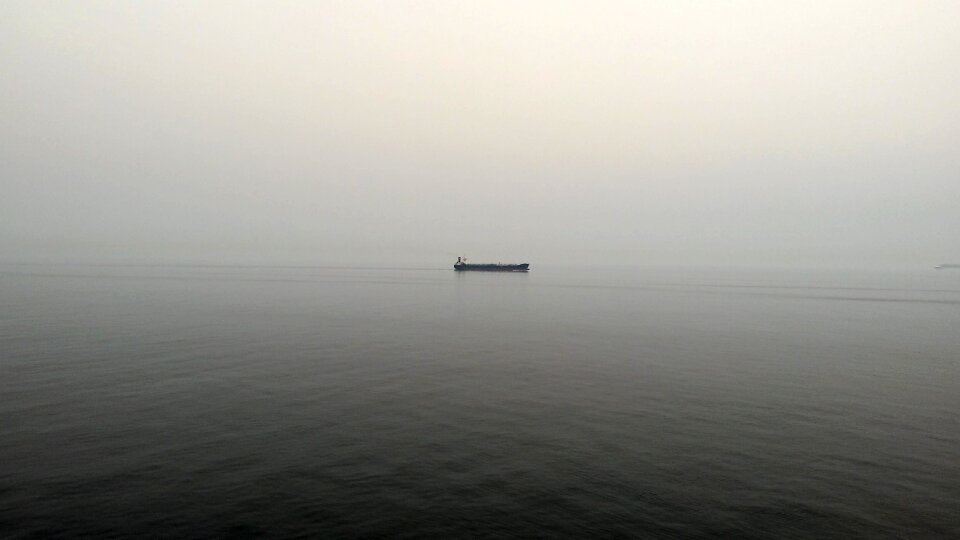 Mist ocean sea photo