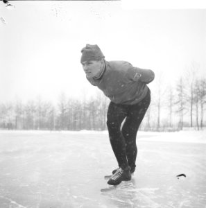 Nico Houter kampioen Noord-Holland en Utrecht 1962 schaatsen, Bestanddeelnr 914-6626