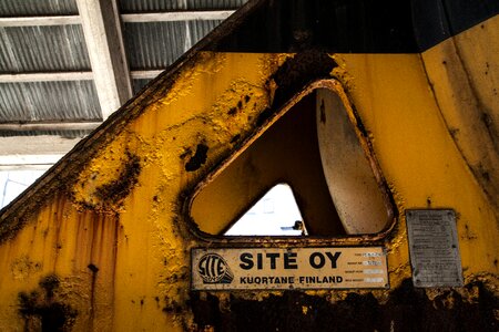 Yellow equipment old