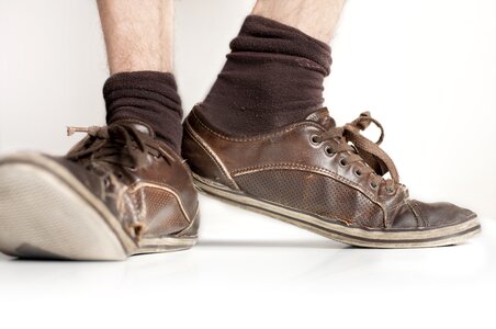 Sneaker leather foot