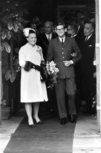 Ondertrouw prinses Margriet en Pieter van Vollenhoven prinses Margriet en Pieter, Bestanddeelnr 919-8675