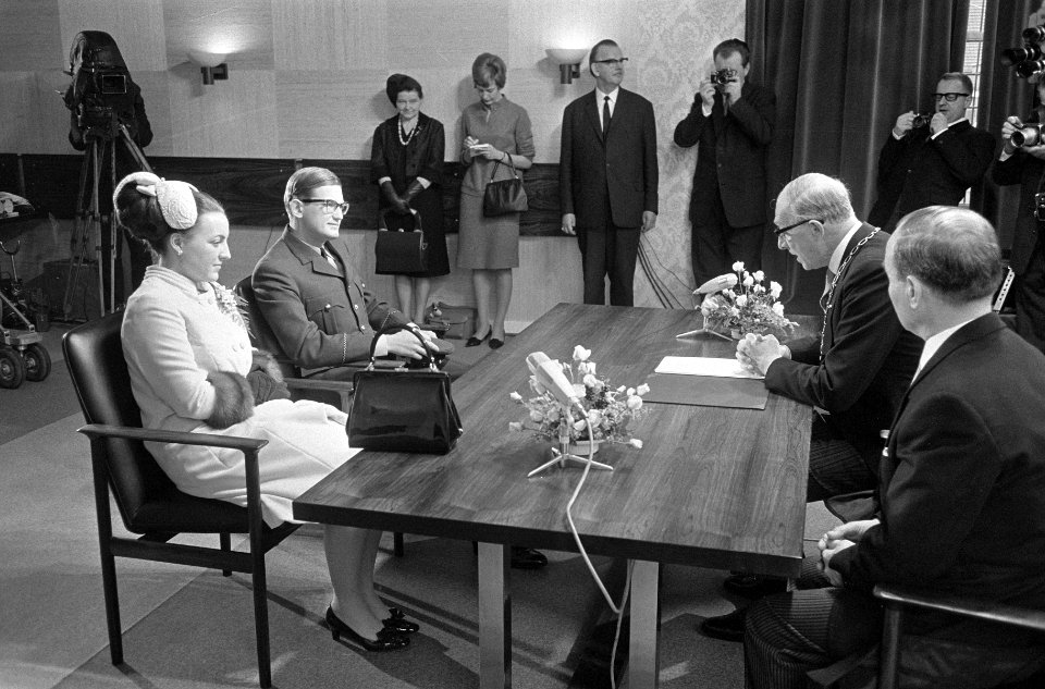 Ondertrouw prinses Margriet en Pieter van Vollenhoven, Bestanddeelnr 919-8732