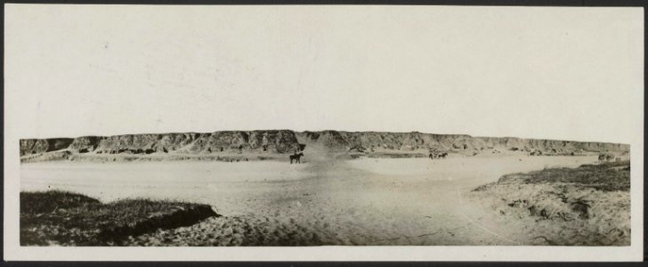 One of the many crossings of Wadi Ghuzze. In all some forty such crossings were , Bestanddeelnr 158-2544