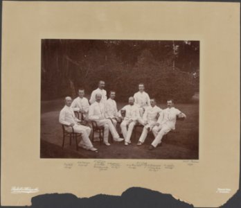 Onderneming Tandem 1896. Vlnr. E. de Wilde (oct. 1893), O.M. Wieringa (maart 18…, Bestanddeelnr 858 12
