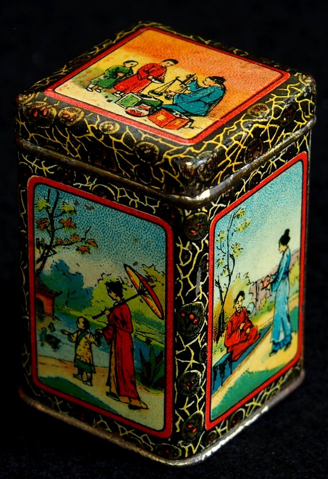 Old tea sample tin, foto7