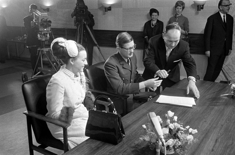 Ondertrouw prinses Margriet en Pieter van Vollenhoven, Bestanddeelnr 919-8729