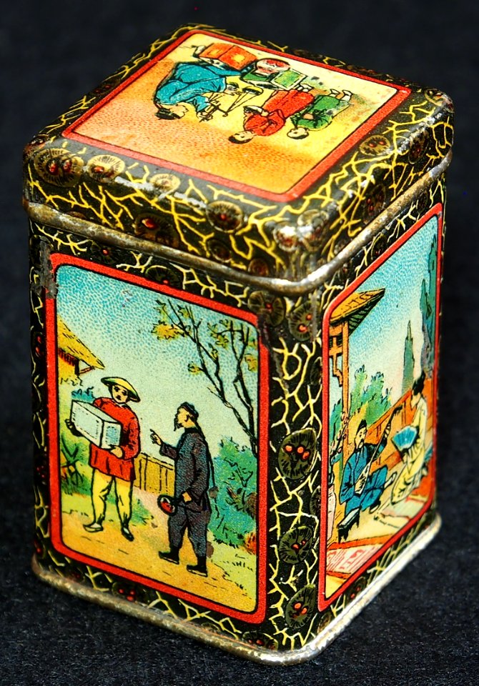 Old tea sample tin, foto9