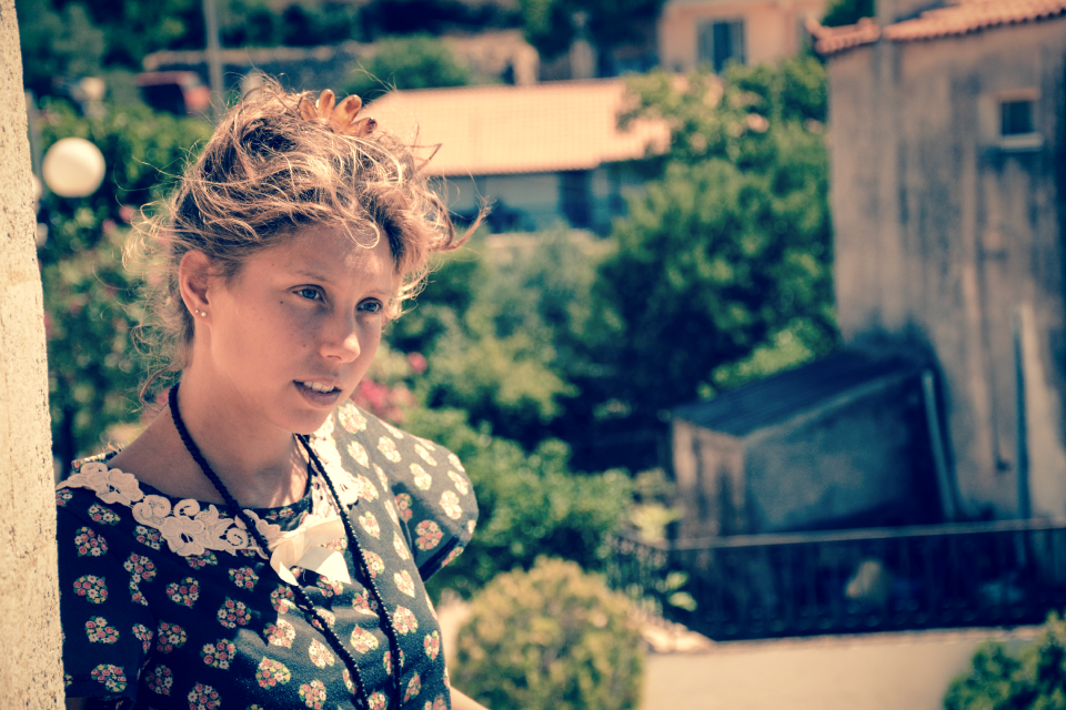 Girl greece vintage