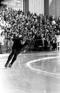 Olympische Winterspelen 1964 Yevgeni Grishin (Sovjet-Unie) in actie op de 1500 , Bestanddeelnr 916-0099