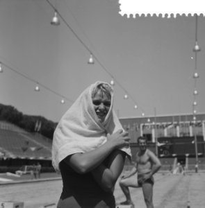 Olympische Spelen te Rome, Wiltrud Urselman (Duitsland) kanshebster voor de 200 , Bestanddeelnr 911-5433