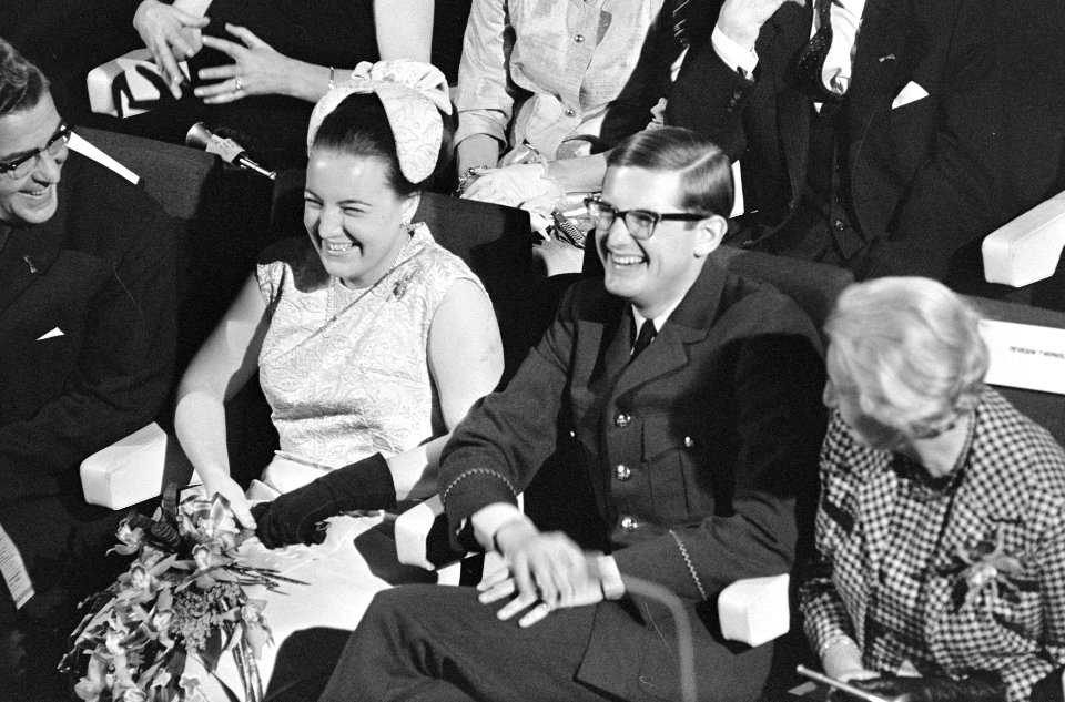 Ondertrouw prinses Margriet en Pieter van Vollenhoven prinses Margriet en Pieter, Bestanddeelnr 919-8691