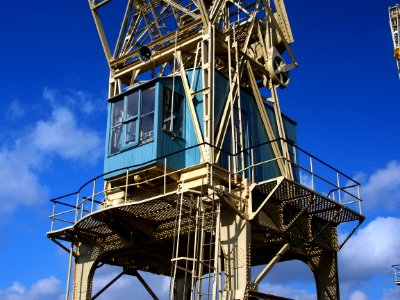 Old port cranes at Port of Antwerp, pic-046