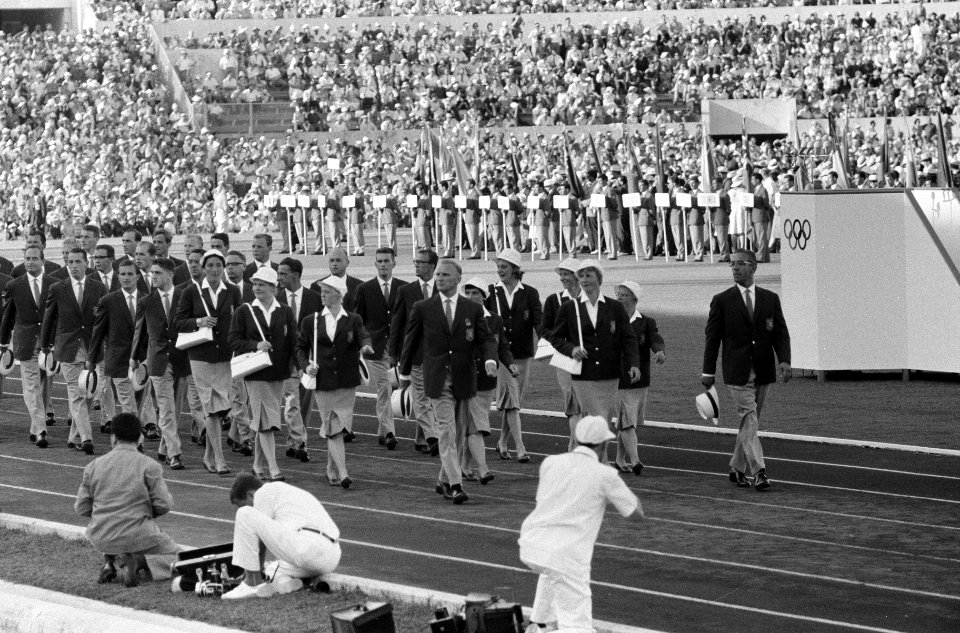 Olympische Spelen te Rome Opening Nederlandse deelnemers, Bestanddeelnr 911-5405