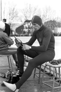 Olympische Winterspelen te Grenoble. Schaatser Eduard Matusevich (Sovjet-Unie), , Bestanddeelnr 921-0554