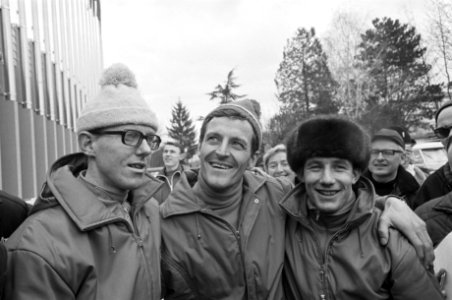 Olympische Winterspelen te Grenoble. De medaillewinnaars van de 5000 meter. Van , Bestanddeelnr 921-0841