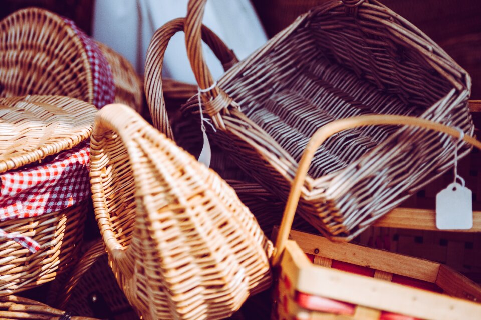 Craftsmanship decorative baskets wicker