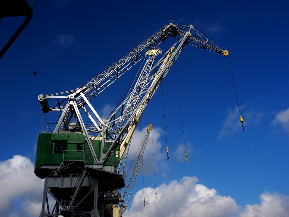 Old port cranes at Port of Antwerp, pic-053