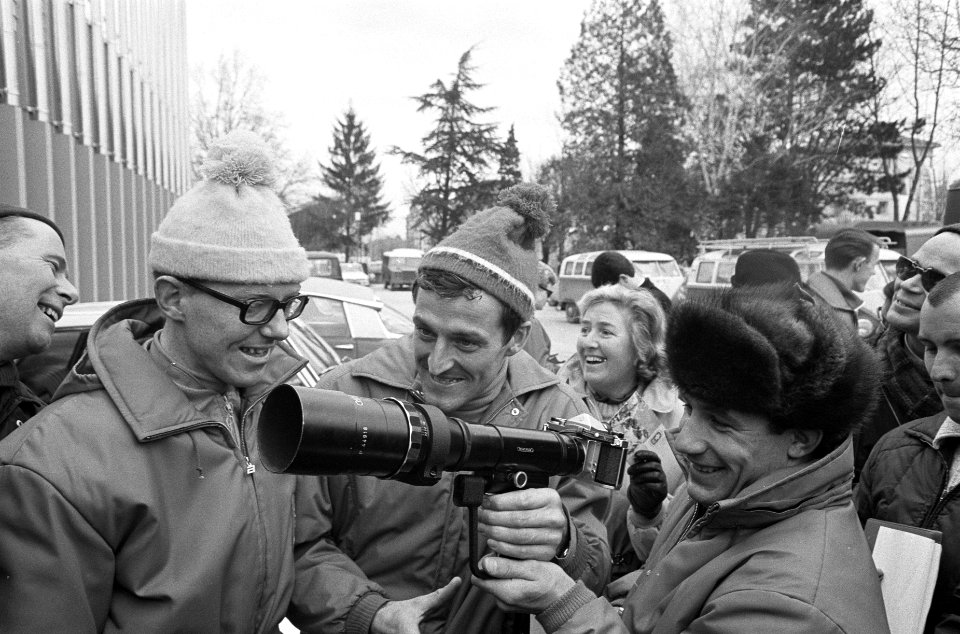 Olympische Winterspelen te Grenoble. De medaillewinnaars van de 5000 meter. Van , Bestanddeelnr 921-0842