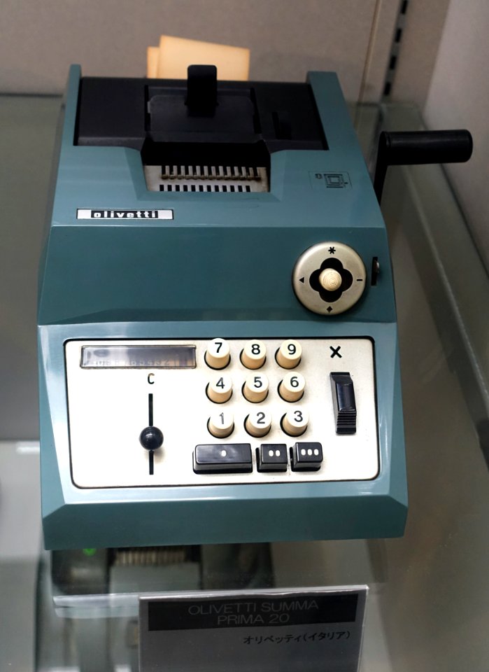 Olivetti Summa Prima 20 adding machine - Ridai Museum of Modern Science, Tokyo - DSC07549