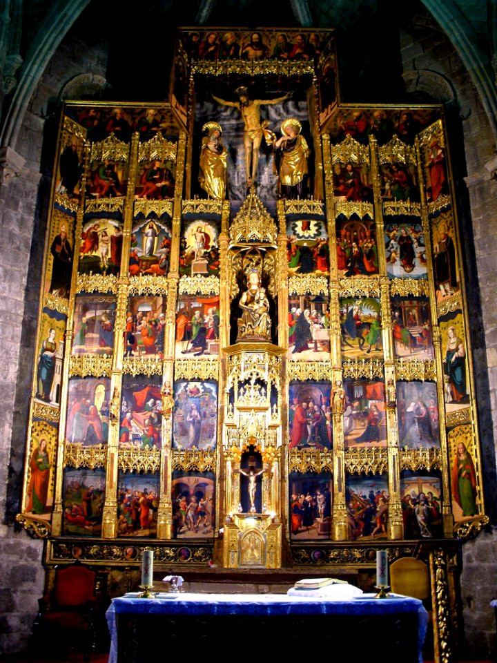 Olite - Iglesia de Santa María la Real, retablo mayor 16