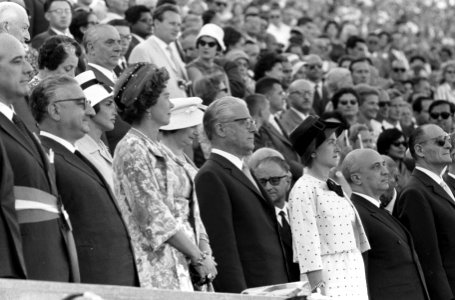 Olympische Spelen te Rome Opening President van Italie Gronchi, Bestanddeelnr 911-5409