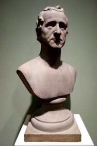 Oliver Spencer Halsted, Mayor of Newark, New Jersey, by Shobal V. Clevenger, view 1, 1837, marble - New Britain Museum of American Art - DSC09158
