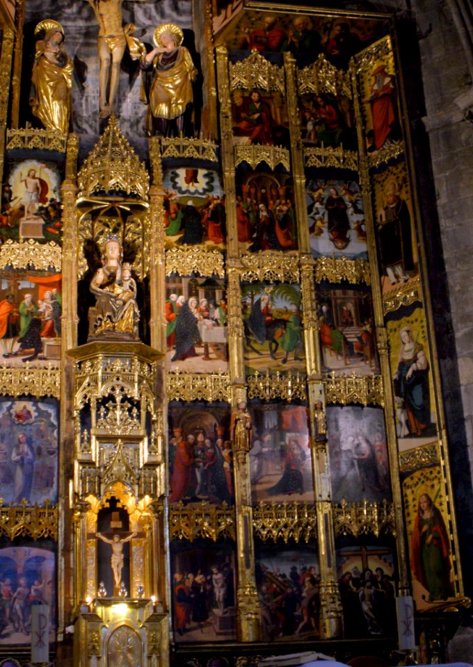 Olite - Iglesia de Santa María la Real, retablo mayor 10