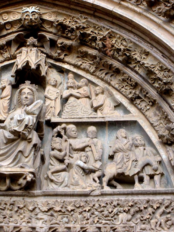 Olite - Iglesia de Santa María la Real, portada 15