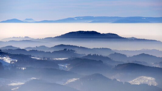 Black forest rhine valley wintry