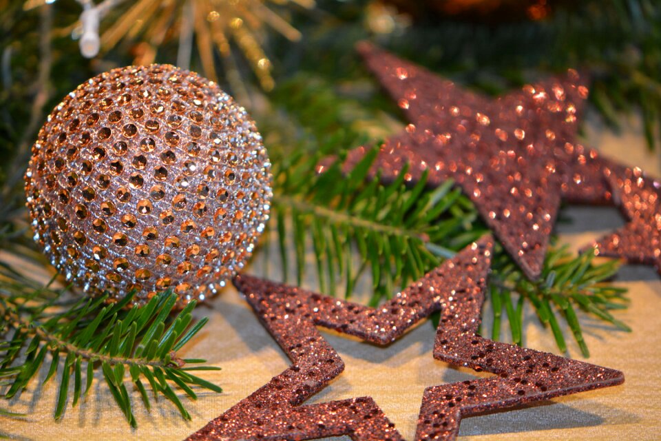 Glitter brown christmas