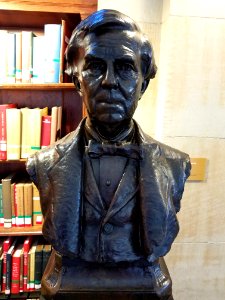 Oliver Wendell Holmes by Richard Edwin Brooks, 1896, bronze - Boston Public Library - Boston, MA - 20180602 134648