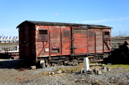 Old railroad wagon at the Oosterweelsteenweg, Port of Antwerp, pic1 photo