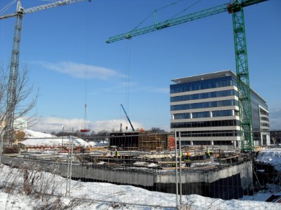 Olivia Business Centre in Gdańsk Oliwa under construction – January 2012