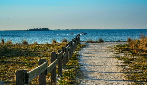 Walkway florida beach sand