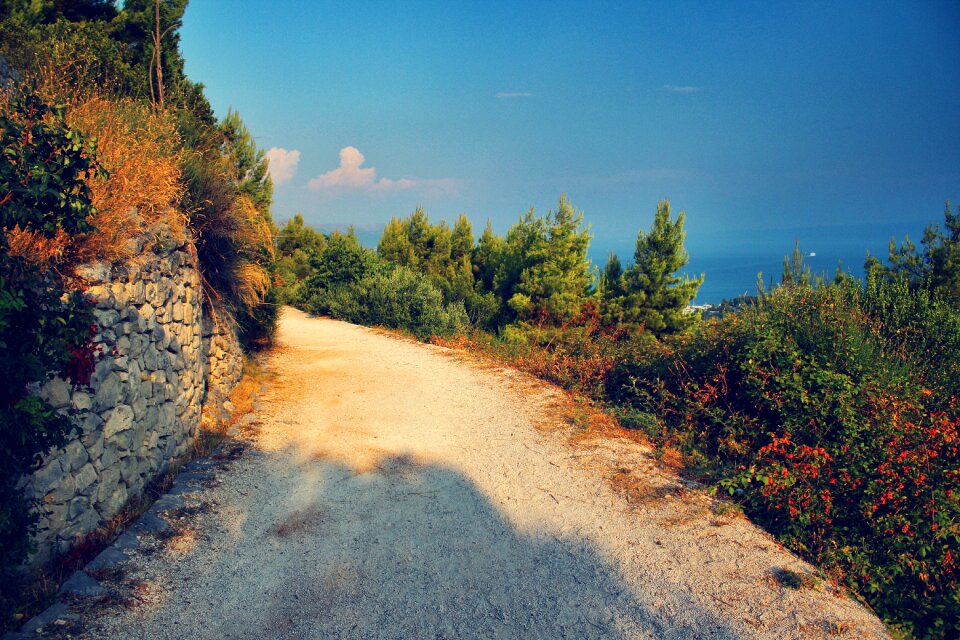 Gravel rural landscape