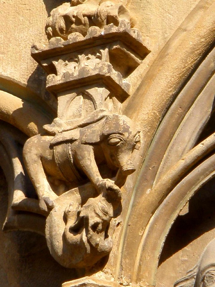 Olite - Iglesia de Santa María la Real, portada 08