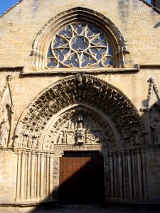 Olite - Iglesia de Santa María la Real, portada 09