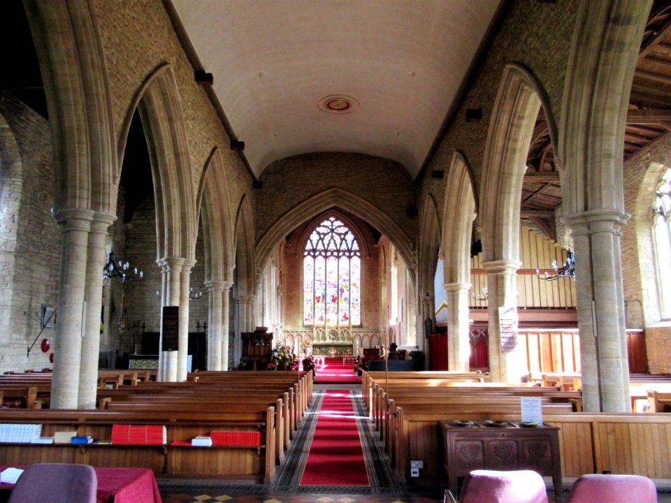 Olney church, nave