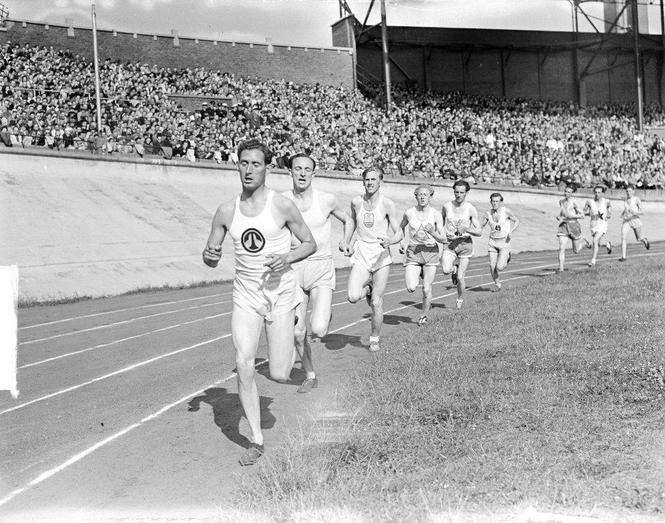 Olympisch dag in Amsterdam Slijkhuis, Lataster, Bestanddeelnr 903-4517