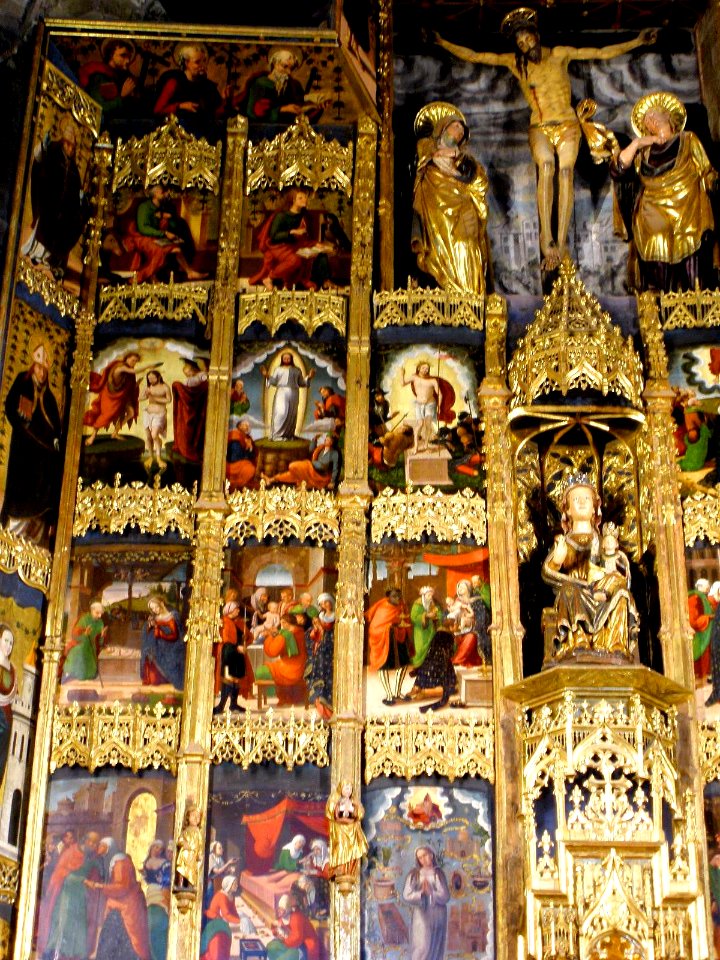 Olite - Iglesia de Santa María la Real, retablo mayor 11