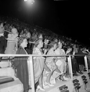 Olympische Spelen te Rome, Koninklijke familie in het zwemstadion, Bestanddeelnr 911-5869