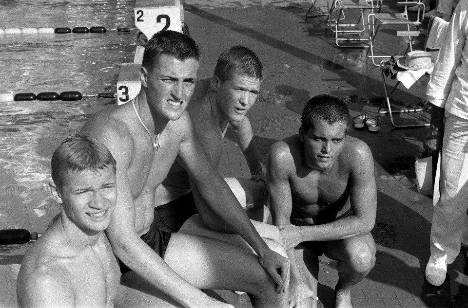 Olympische Spelen te Rome, Amerikaanse estafetteploeg 4x100 meter wisselslag v.l, Bestanddeelnr 911-5419